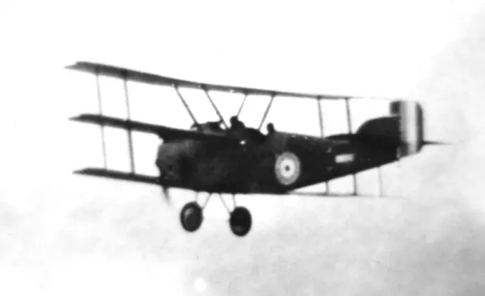 Framed Print : Sopwith 2B2 Rhino two seat bomber seen aloft