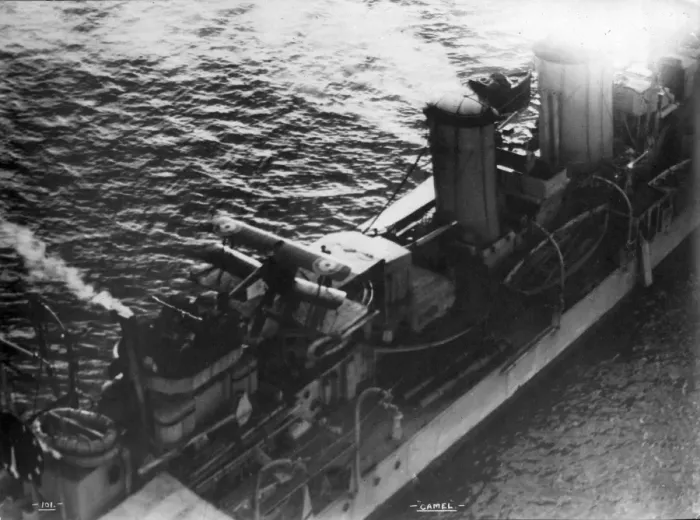 Framed Print : Sopwith 2F1 Camel on a ship Framed Print : Sopwith 2F1 Camel on a ship