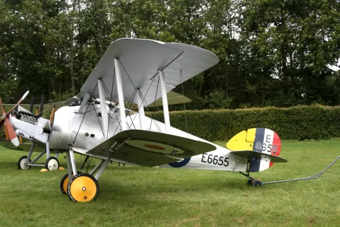 Framed Print : Sopwith 7F1 Snipe (side view, parked) with RAF RE 8 - P Framed Print : Sopwith 7F1 Snipe (side view, parked) with RAF RE 8 - P