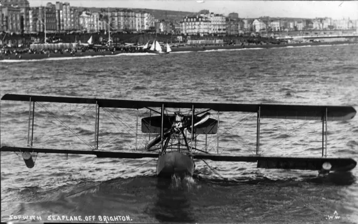 Framed Print : Sopwith Bat Boat I afloat off Brighton Framed Print : Sopwith Bat Boat I afloat off Brighton