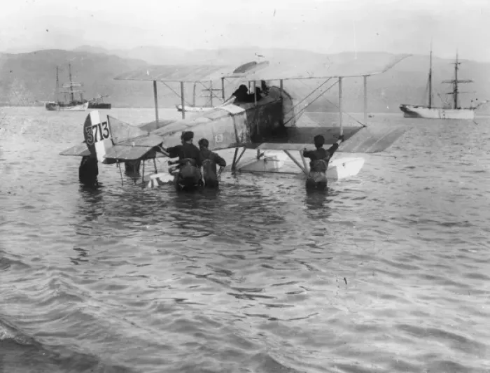 Framed Print : Sopwith seaplane, Balkan Front, WW1 Framed Print : Sopwith seaplane, Balkan Front, WW1