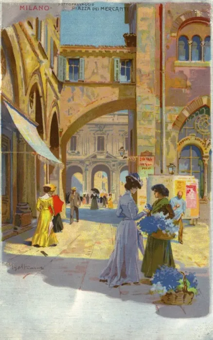 Framed Print : Sottopassaggio - Piazza dei Mercanti - Milan - Italy Framed Print : Sottopassaggio - Piazza dei Mercanti - Milan - Italy