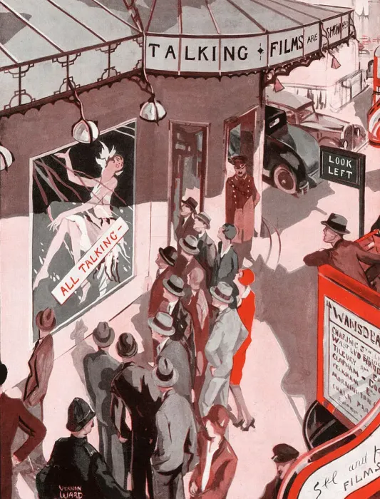 Framed Print : A Sound Proposition by Vernon Ward (talkies) Framed Print : A Sound Proposition by Vernon Ward (talkies)