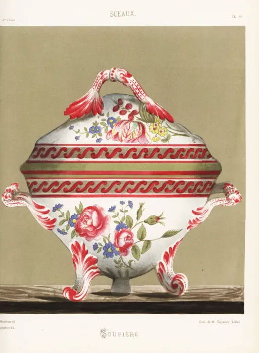 Framed Print : Soup dish or soupiere from Sceaux, Paris Framed Print : Soup dish or soupiere from Sceaux, Paris