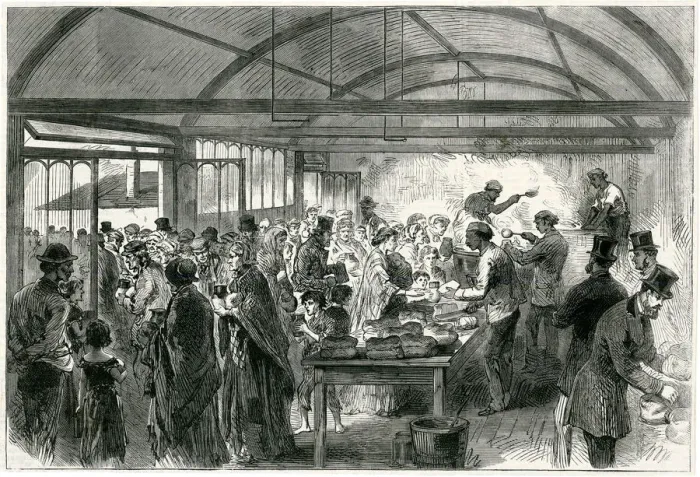 Framed Print : Soup kitchen, Limehouse 1860 Framed Print : Soup kitchen, Limehouse 1860