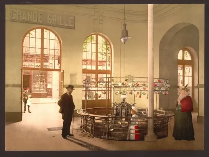 Framed Print : Source de la Grande Grille, (drink hall), Vichy, France Framed Print : Source de la Grande Grille, (drink hall), Vichy, France