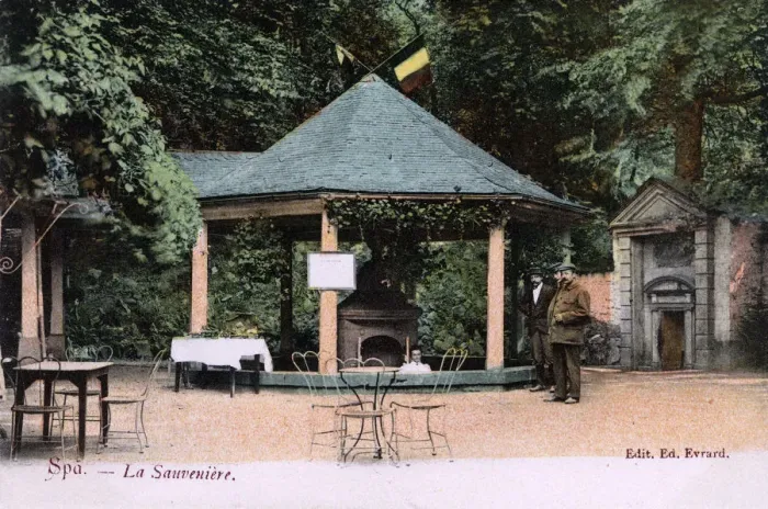 Framed Print : Source of the Sauveniere spring at Spa, Belgium Framed Print : Source of the Sauveniere spring at Spa, Belgium