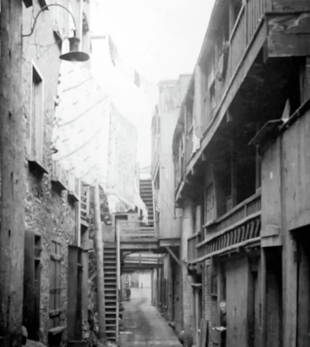 Framed Print : Sous le Cap Street, Quebec City, Canada, early 1900s Framed Print : Sous le Cap Street, Quebec City, Canada, early 1900s