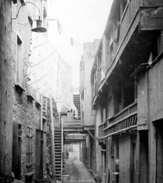 Sous le Cap Street, Quebec City, Canada, early 1900s