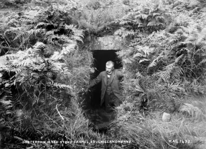 Framed Print : Souterrain in the Stone Cashel, Loughislandreavy Framed Print : Souterrain in the Stone Cashel, Loughislandreavy
