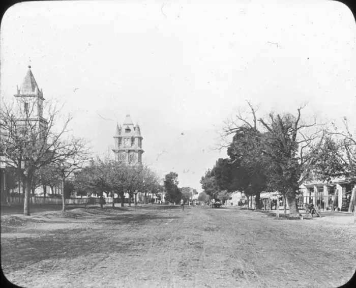 Framed Print : South Africa Cape Colony - Main Street, Uitenhage Framed Print : South Africa Cape Colony - Main Street, Uitenhage