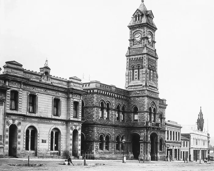 Framed Print : South Africa Grahamstown Town Hall pre-1900 Framed Print : South Africa Grahamstown Town Hall pre-1900