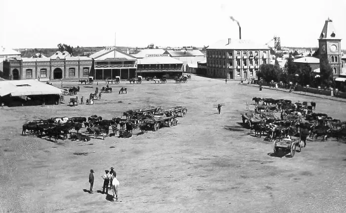 Framed Print : South Africa Kimberley Market Square pre-1900 Framed Print : South Africa Kimberley Market Square pre-1900