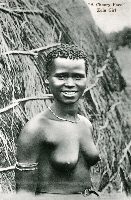 Framed Print : South Africa - Native Zulu Girl in Traditional Dress Framed Print : South Africa - Native Zulu Girl in Traditional Dress