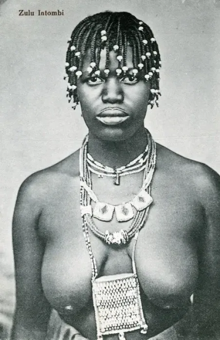 Framed Print : South Africa - Native Zulu Girl in Traditional Dress Framed Print : South Africa - Native Zulu Girl in Traditional Dress