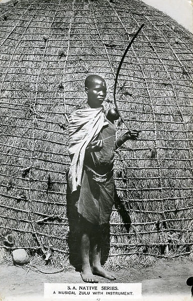 South Africa - Native Zulu with Musical Instrument