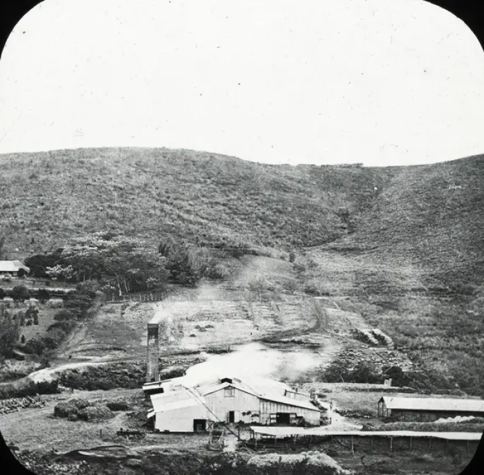 Framed Print : South Africa - A sugar mill and plantation Framed Print : South Africa - A sugar mill and plantation