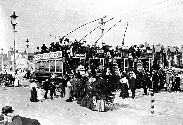 South Beach tram terminus, Blackpool, early 1900s