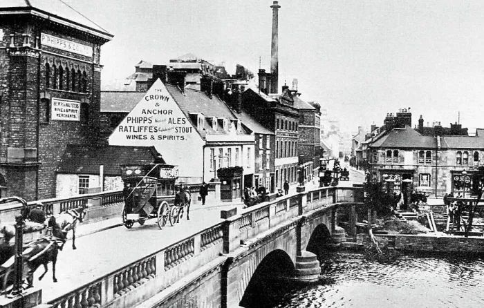 Framed Print : South Bridge, Northampton Framed Print : South Bridge, Northampton