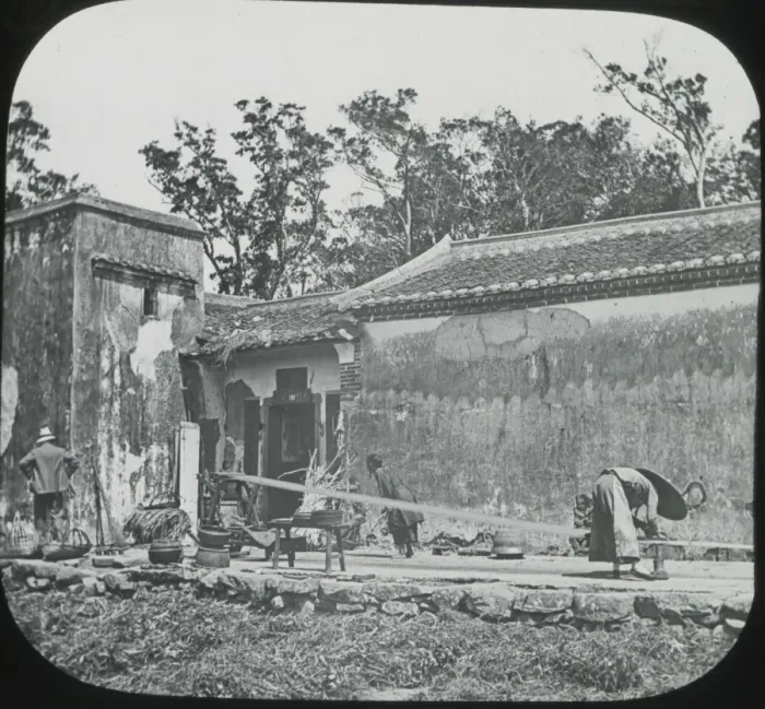 Framed Print : South China - Rope-making