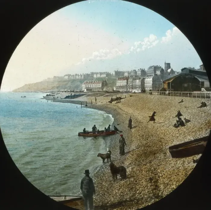 Framed Print : South Coast of England - Folkstone from the Pier Framed Print : South Coast of England - Folkstone from the Pier