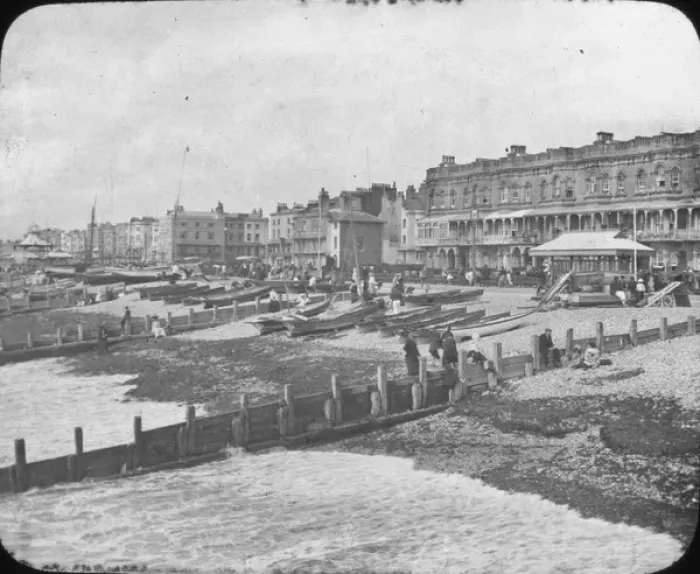 Framed Print : South Coast of England - Worthing from the Pier, Sussex Framed Print : South Coast of England - Worthing from the Pier, Sussex