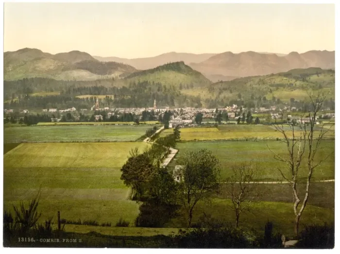 Framed Print : From south, Comrie, Scotland Framed Print : From south, Comrie, Scotland