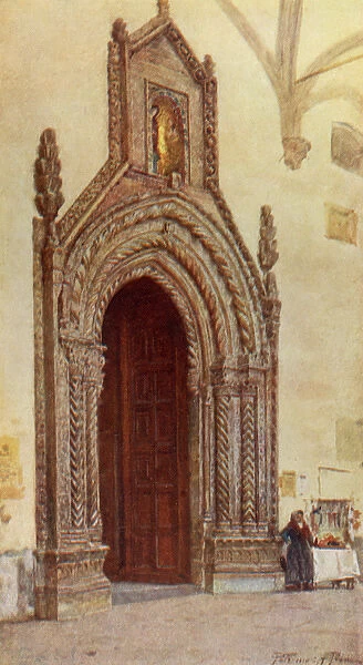 South doorway of the Cathedral, Palermo, Sicily, Italy
