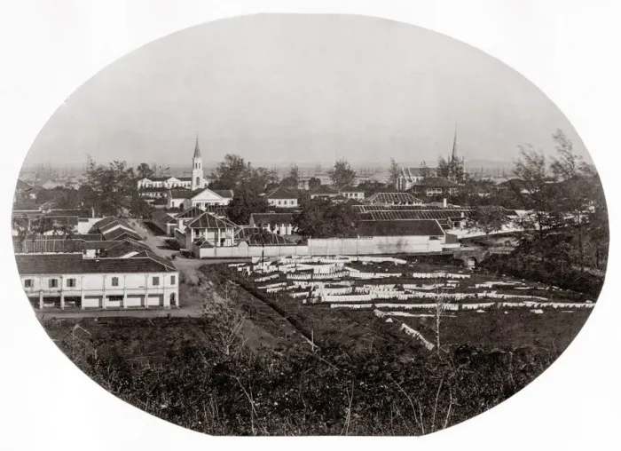 Framed Print : South East Asia - early view of Singapore Framed Print : South East Asia - early view of Singapore
