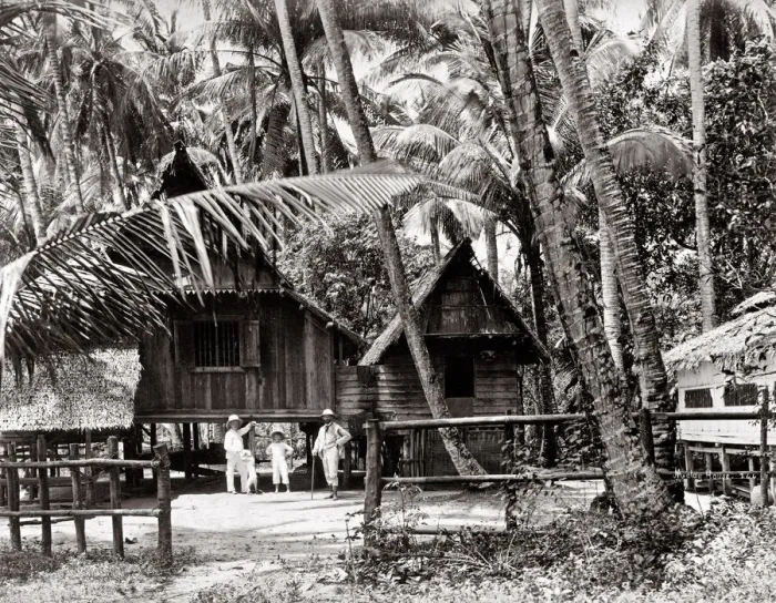 Framed Print : South East Asia - indigenous native dwelling Malay peninsula Framed Print : South East Asia - indigenous native dwelling Malay peninsula