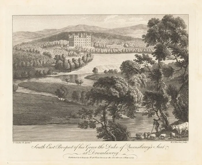 Framed Print : South-east prospect of Drumlanrig Castle, Scotland Framed Print : South-east prospect of Drumlanrig Castle, Scotland