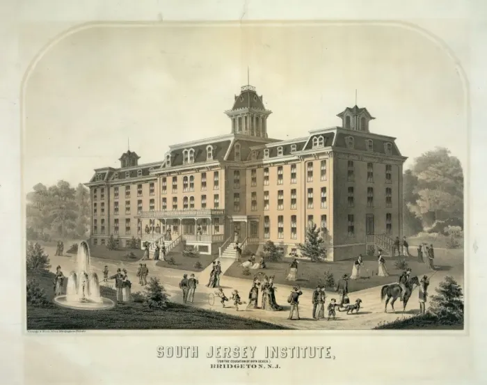 Framed Print : South Jersey Institute. (For the education of both sexes). B Framed Print : South Jersey Institute. (For the education of both sexes). B