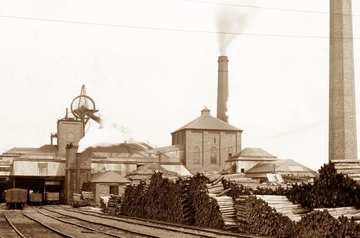 Framed Print : South Kirkby Colliery early 1900's Framed Print : South Kirkby Colliery early 1900's
