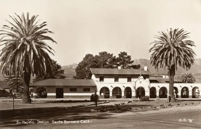 Framed Print : South Pacific railway station, Santa Barbara, California