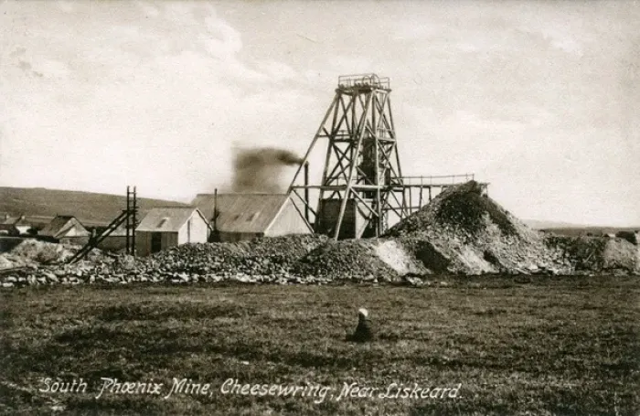 Framed Print : South Phoenix Tin Mine, Cheesewring, Liskeard, England Framed Print : South Phoenix Tin Mine, Cheesewring, Liskeard, England