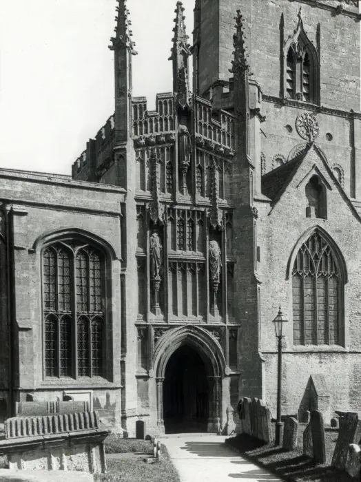 Framed Print : South Porch, Church of St John the Baptist, Burford