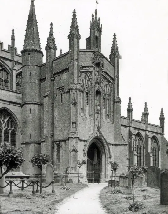Framed Print : South Porch of Northleach Church, Gloucestershire