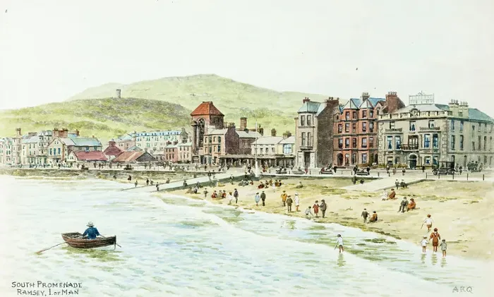 Framed Print : South Promenade, Ramsey, Isle of Man Framed Print : South Promenade, Ramsey, Isle of Man