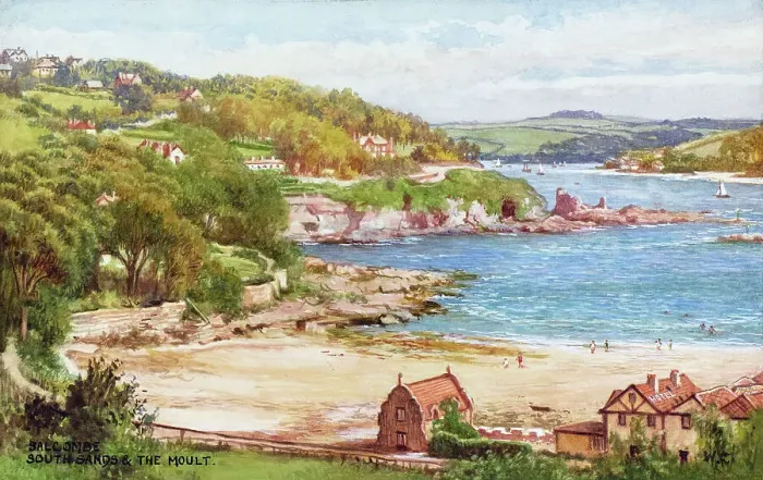 Framed Print : South Sands and The Moult, Salcombe, Devon Framed Print : South Sands and The Moult, Salcombe, Devon