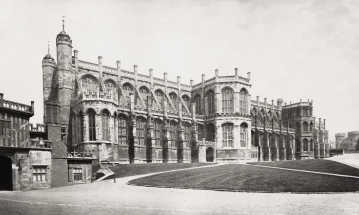 Framed Print : South front of St. Georges Chapel, Windsor Framed Print : South front of St. Georges Chapel, Windsor
