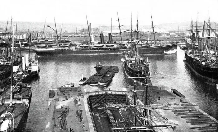 Framed Print : Southampton Docks early 1900s Framed Print : Southampton Docks early 1900s