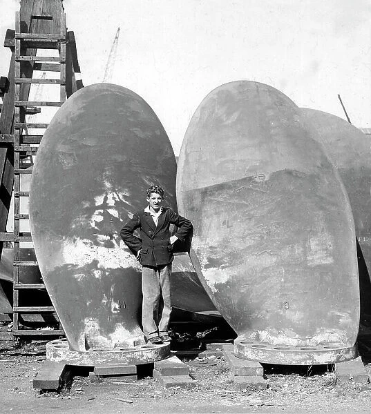 Southampton RMS Olympic propeller Blades probably 1932