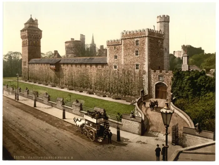 Framed Print : From the southeast, Cardiff Castle, Wales Framed Print : From the southeast, Cardiff Castle, Wales
