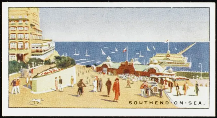 Framed Print : Southend / 1920S Cig Card Framed Print : Southend / 1920S Cig Card