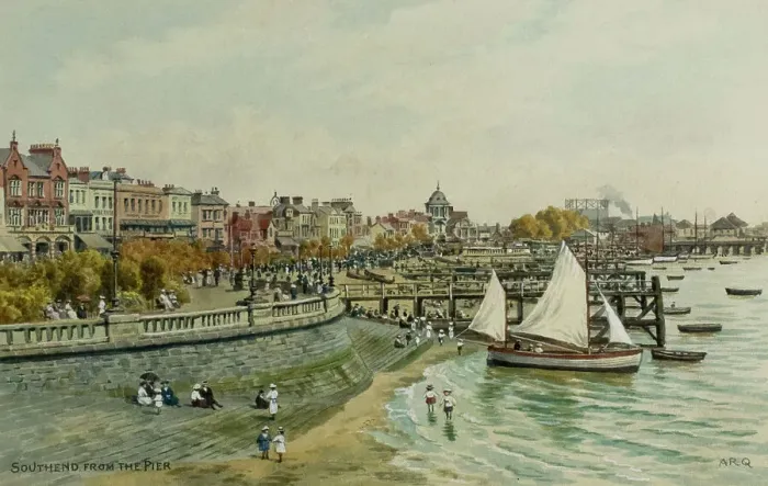 Framed Print : Southend, Essex, viewed from the Pier