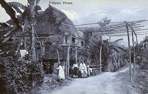 Southern Philippines - Typical Homestead built on stilts