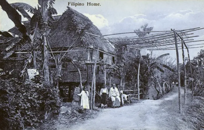Framed Print : Southern Philippines - Typical Homestead built on stilts Framed Print : Southern Philippines - Typical Homestead built on stilts
