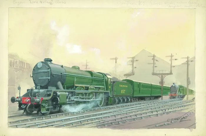 Framed Print : Southern Railway Lord Nelson Class No 857 Howe Framed Print : Southern Railway Lord Nelson Class No 857 Howe