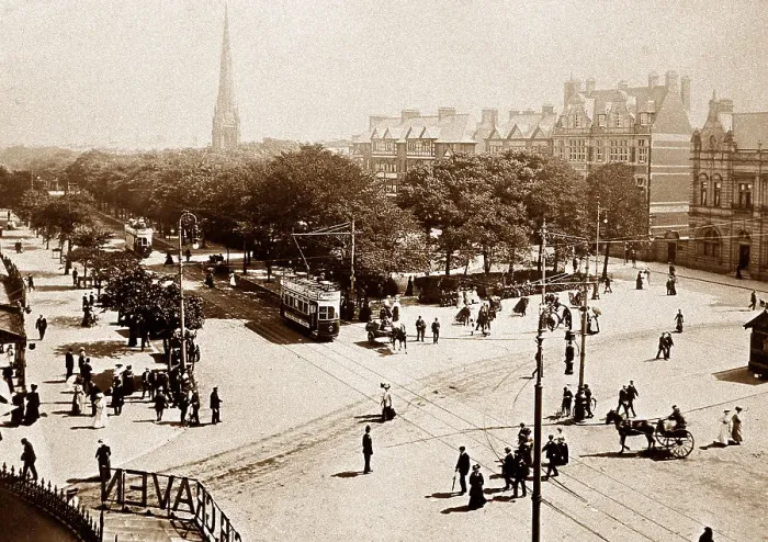 Framed Print : Southport London Square early 1900s Framed Print : Southport London Square early 1900s