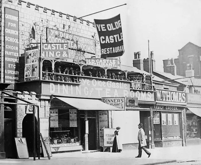 Framed Print : Southport Ye Olde Castle Restaurant early 1900s Framed Print : Southport Ye Olde Castle Restaurant early 1900s